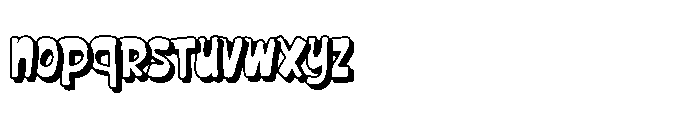 Claping Ballon Shadow Font LOWERCASE