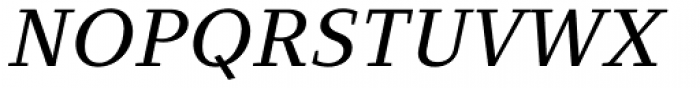 Clara Serif Italic Font UPPERCASE