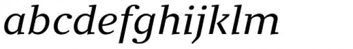 Clara Serif Italic Font LOWERCASE