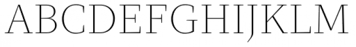 Clara Serif Thin Font UPPERCASE