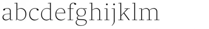 Clara Serif Thin Font LOWERCASE