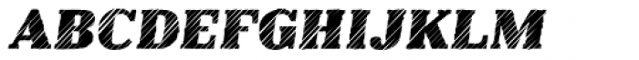 Clarenta 4F Strike Black Italic Font UPPERCASE