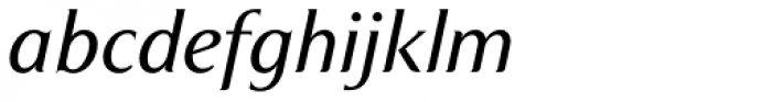 Clarice Book Italic Font LOWERCASE