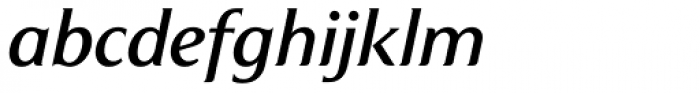 Clarice Medium Italic Font LOWERCASE