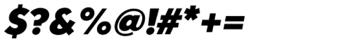 Clarika Geometric Black Italic Font OTHER CHARS