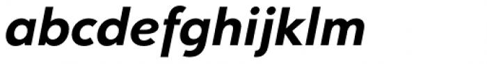 Clarika Geometric Bold Italic Font LOWERCASE