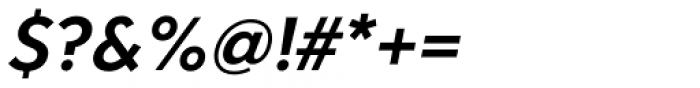 Clarika Geometric DemiBold Italic Font OTHER CHARS