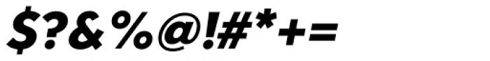 Clarika Geometric ExtraBold Italic Font OTHER CHARS
