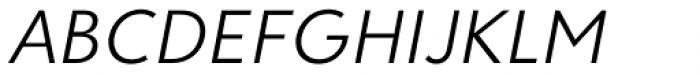 Clarika Geometric Light Italic Font UPPERCASE