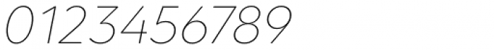 Clarika Geometric Thin Italic Font OTHER CHARS