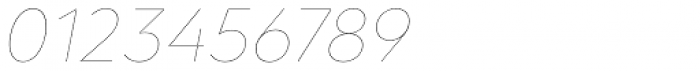Clarika Geometric UltraThin Italic Font OTHER CHARS
