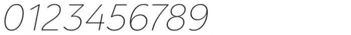 Clarika Grotesque Thin Italic Font OTHER CHARS