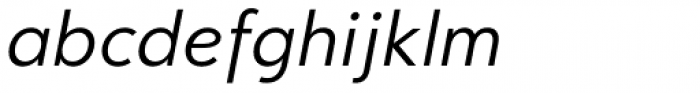 Clarika Office Geometric Italic Font LOWERCASE