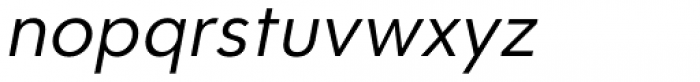 Clarika Office Geometric Italic Font LOWERCASE