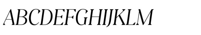 Clarinette Display Regular Italic Font UPPERCASE