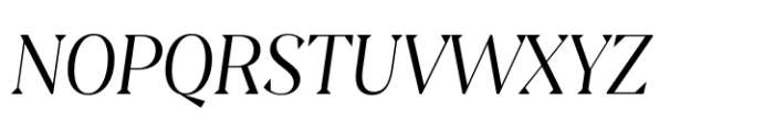 Clarinette Display Regular Italic Font UPPERCASE