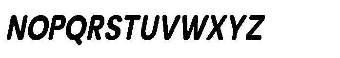 Clario Black Condensed Italic Font UPPERCASE