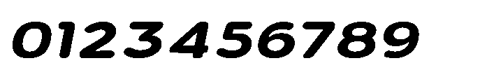 Clario Black Expanded Italic Font OTHER CHARS