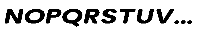 Clario Black Expanded Italic Font UPPERCASE