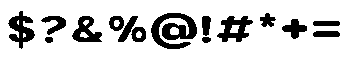 Clario Black Expanded Font OTHER CHARS