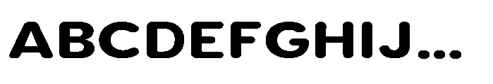 Clario Black Expanded Font UPPERCASE
