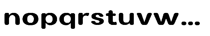 Clario Black Expanded Font LOWERCASE