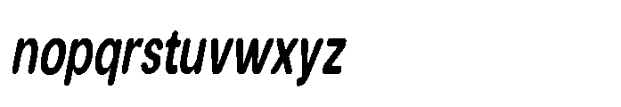 Clario Black Extra Condensed Italic Font LOWERCASE
