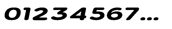 Clario Black Extra Expanded Italic Font OTHER CHARS