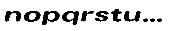 Clario Black Extra Expanded Italic Font LOWERCASE