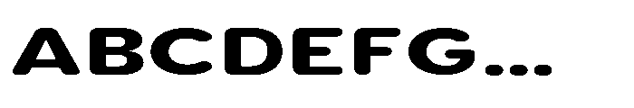 Clario Black Extra Expanded Font UPPERCASE