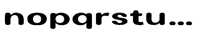 Clario Black Extra Expanded Font LOWERCASE