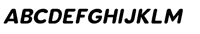 Clario Black Italic Font UPPERCASE