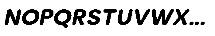 Clario Black Italic Font UPPERCASE