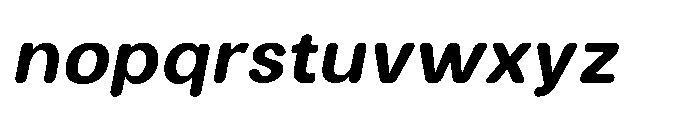 Clario Black Italic Font LOWERCASE
