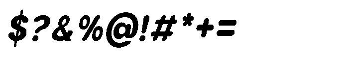 Clario Black Semi Condensed Italic Font OTHER CHARS