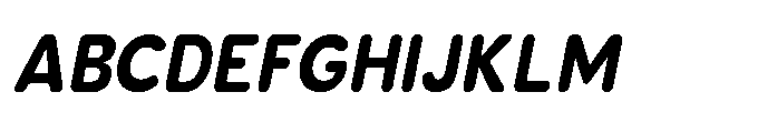 Clario Black Semi Condensed Italic Font UPPERCASE