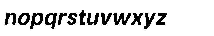 Clario Black Semi Condensed Italic Font LOWERCASE