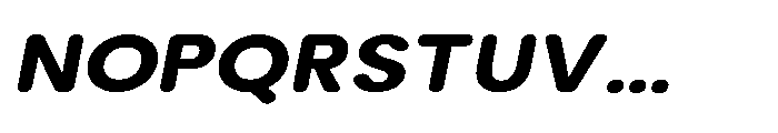 Clario Black Semi Expanded Italic Font UPPERCASE