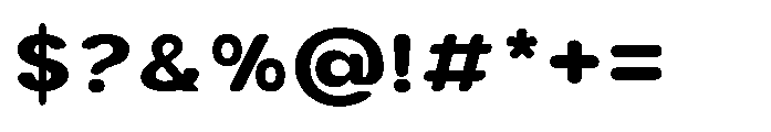 Clario Black Semi Expanded Font OTHER CHARS