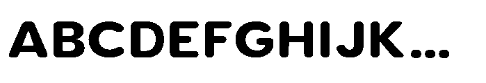 Clario Black Semi Expanded Font UPPERCASE