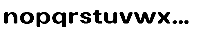 Clario Black Semi Expanded Font LOWERCASE