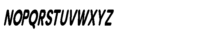 Clario Black Ultra Condensed Italic Font UPPERCASE