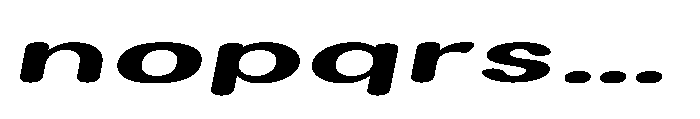 Clario Black Ultra Expanded Italic Font LOWERCASE
