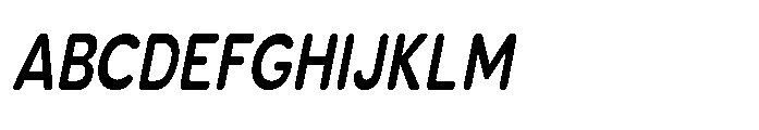 Clario Bold Condensed Italic Font UPPERCASE
