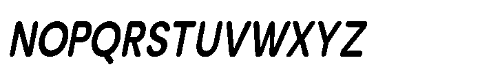 Clario Bold Condensed Italic Font UPPERCASE
