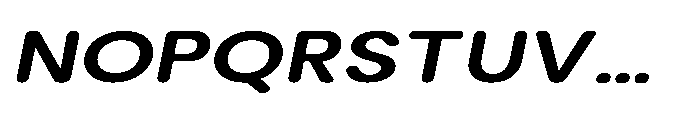 Clario Bold Expanded Italic Font UPPERCASE