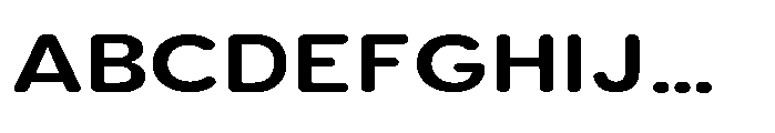 Clario Bold Expanded Font UPPERCASE
