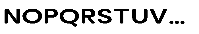 Clario Bold Expanded Font UPPERCASE