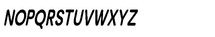 Clario Bold Extra Condensed Italic Font UPPERCASE