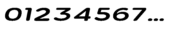 Clario Bold Extra Expanded Italic Font OTHER CHARS